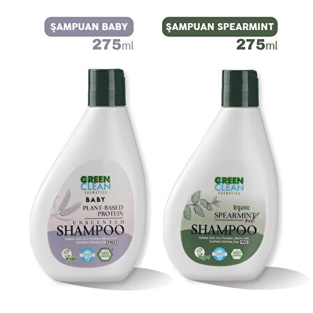 Green Clean Baby ve Spearmint Şampuan 275 ml