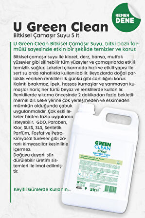 Green Clean Organik Çamaşır Suyu 5 Lt