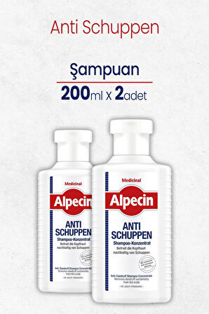 Alpecin Şampuan Anti Schuppen 200 ml x 2 Adet