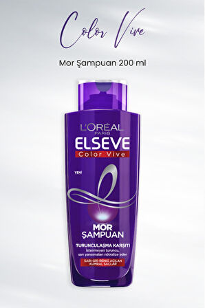 Elseve Color Vive Mor Şampuan Turunculaşma Karşıtı 200 ml