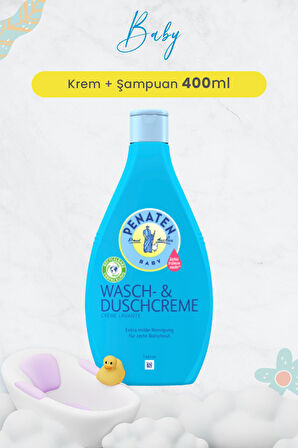 Penaten Baby Duşta Şampuanı Krem + Bebek Şampuanı 400 ml