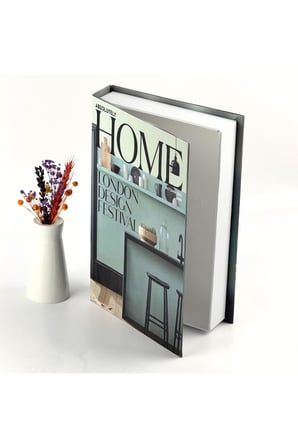 Kitap Görünümlü Dekoratif Kutu, Iskandinav Tarzı Kitap Şeklinde Saklama Kutusu, Ev Dekorasyonu, Modern Ev Dekorasyonu- Home