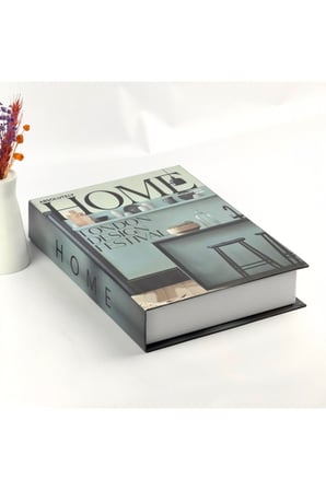 Kitap Görünümlü Dekoratif Kutu, Iskandinav Tarzı Kitap Şeklinde Saklama Kutusu, Ev Dekorasyonu, Modern Ev Dekorasyonu- Home