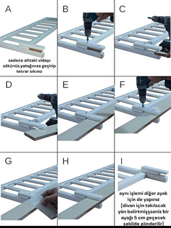 Beyaz 100x50 Cm Yatak Kenarına Geçmeli, Divan Hemnes Uyumlu Yatak Bariyeri