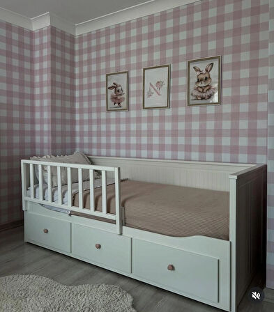 120x50 Yatak Kenarına Geçmeli, Divan Hemnes Uyumlu Beyaz Yatak Bariyeri, Trabzan, Korkuluk