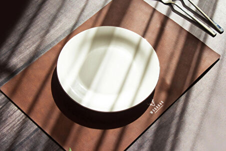 Amerikan Servis Lux Derili Sunum Tabak Altlığı