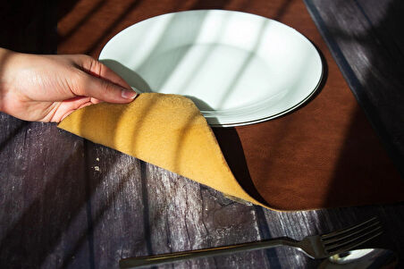 Amerikan Servis Lux Derili Sunum Tabak Altlığı