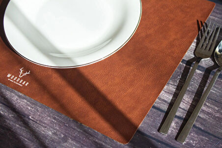 Amerikan Servis Lux Derili Sunum Tabak Altlığı