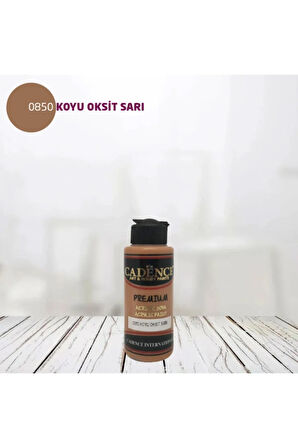 Cadence Premium Akrilik 0850 Koyu Oksit Sarı - 120ml