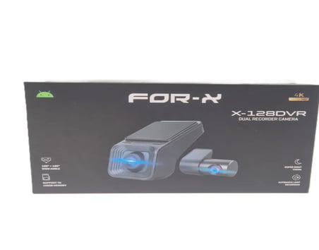 foxus For-x 2 Kameralı 4k Araç Ön Ve Arka Kayıt Kamerası , For-x X-128dvr 4k Araç Ön Ve Arka Kamera Siyah
