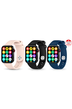 Xiaomi Redmi Watch Redmi Watch 4/5/6 & 6 Active / Lite & Smart Band 10 Pro / 9 Pro / 8 Pro Uyumlu 3'lü Spor Silikon Kordon Kayış Set