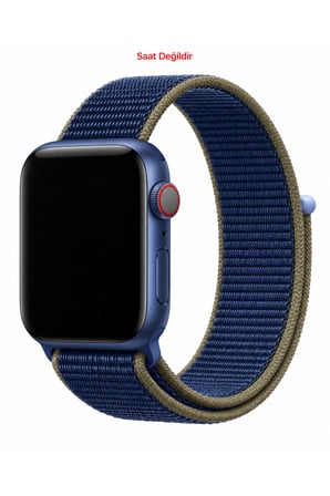 Apple Watch 12 11 10 46mm 9 8 7 6 SE Ultra Uyumlu 42-44-45-49mm Uyumlu Hasır Örgü Cırtlı Kumaş Kordon Kayış