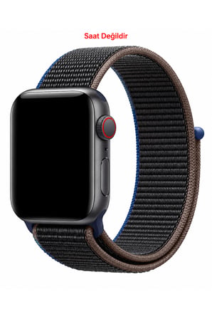 Apple Watch 12 11 10 46mm 9 8 7 6 SE Ultra Uyumlu 42-44-45-49mm Uyumlu Hasır Örgü Cırtlı Kumaş Kordon Kayış