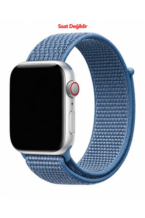 Apple Watch 12 11 10 46mm 9 8 7 6 SE Ultra Uyumlu 42-44-45-49mm Uyumlu Hasır Örgü Cırtlı Kumaş Kordon Kayış