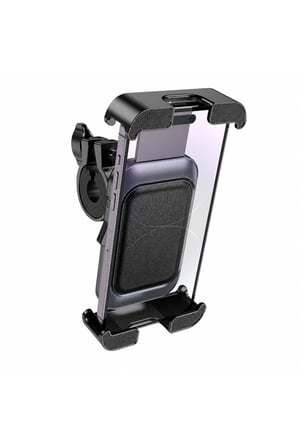 Motosiklet Bisiklet Scooter ATV Vista Telefon Tutucu Universal Kıskaçlı Gidon Telefon Tutucu 360° Dönebilen Kaymaz Silikon 4.5-7.0 İnç