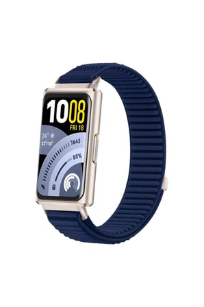Huawei Band 11 / Band 11 Pro Uyumlu Hasır Örgü İnce Kumaş Cırtlı Kordon Bileklik