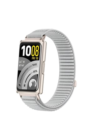 Huawei Band 11 / Band 11 Pro Uyumlu Hasır Örgü İnce Kumaş Cırtlı Kordon Bileklik