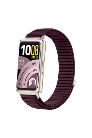 Huawei Band 11 / Band 11 Pro Uyumlu Hasır Örgü İnce Kumaş Cırtlı Kordon Bileklik