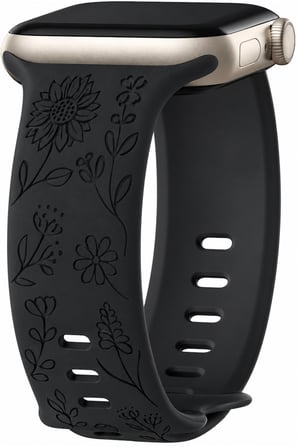 Huawei Watch Fit 3 / Fit 4 / Fit 4 Pro / Fit 5 / Fit 5 Pro Uyumlu Çiçek Desenli Silikon Kordon Kayış