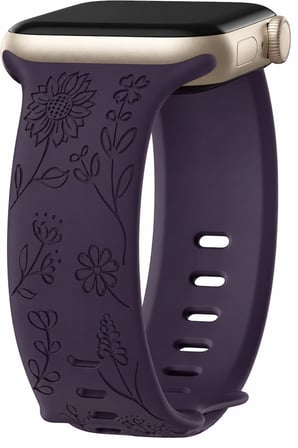 Huawei Watch Fit 3 / Fit 4 / Fit 4 Pro / Fit 5 / Fit 5 Pro Uyumlu Çiçek Desenli Silikon Kordon Kayış