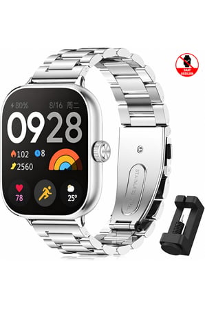 Huawei Watch Fit 3 / Fit 4 / Fit 4 Pro / Fit 5 / Fit 5 Pro Uyumlu Metal Paslanmaz Çelik Kordon