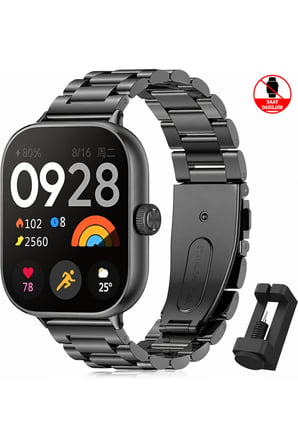 Huawei Watch Fit 3 / Fit 4 / Fit 4 Pro / Fit 5 / Fit 5 Pro Uyumlu Metal Paslanmaz Çelik Kordon