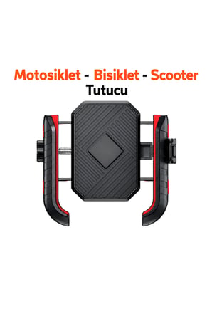 Universal 4,7 - 7,2 inç Motosiklet Telefon Tutucu ATV Bisiklet Scooter Uyumlu 360 Derece Dönebilen Gidon Tutucu