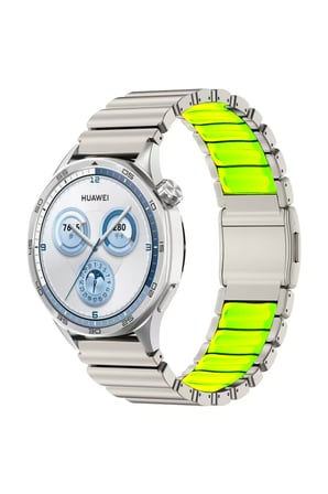 Huawei Watch Gt2 Gt2e Gt3 Gt4 Gt 5 Gt6 Gt7 Pro Se Elite 46mm Uyumlu 22mm Çift Renk Paslanmaz Metal Kordon Kayış