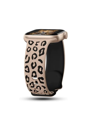 Xiaomi Redmi Watch 6 Active / Lite & Redmi Watch 4/5/6 & Smart Band 10 Pro / 9 Pro / 8 Pro Uyumlu Uyumlu Leopar Desen Silikon Kordon