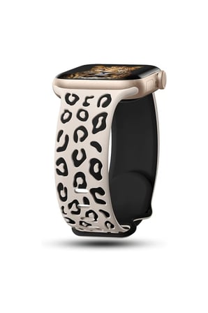 Xiaomi Redmi Watch 6 Active / Lite & Redmi Watch 4/5/6 & Smart Band 10 Pro / 9 Pro / 8 Pro Uyumlu Uyumlu Leopar Desen Silikon Kordon
