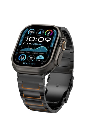 Apple Watch 11 10 46mm 9 8 7 6 SE Ultra Uyumlu 44-45-49mm Titan Elite Paslanmaz Çelik Kordon