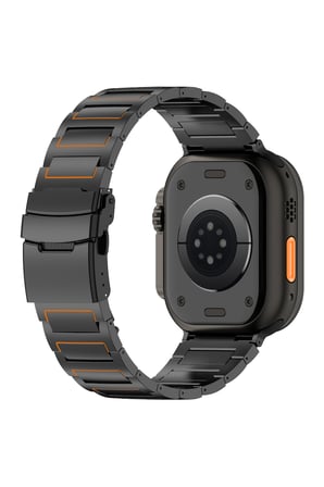 Apple Watch 11 10 46mm 9 8 7 6 SE Ultra Uyumlu 44-45-49mm Titan Elite Paslanmaz Çelik Kordon