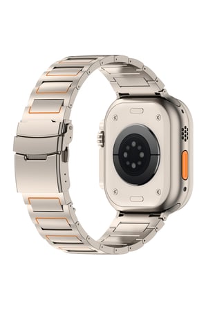 Apple Watch 11 10 46mm 9 8 7 6 SE Ultra Uyumlu 44-45-49mm Titan Elite Paslanmaz Çelik Kordon