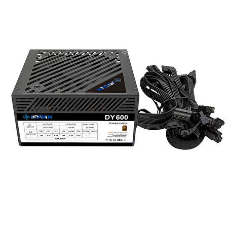 DARYUN Dy600 600w80 Plus Bronze Siyah Güç Kaynağı