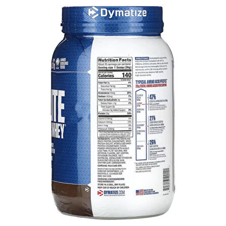 Dymatize, Elite 100% Whey Protein Powder 907 Gram (Abd menşei)