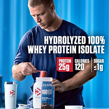 DYMATIZE ISO 100 İsolate (izole) Protein 1.36KG  43 SERVİS - ABD MENŞEİ