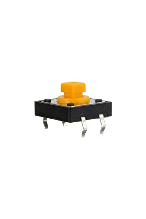 Diyotlab 12X12X7.3MM Kare Sarı Tact Buton - 5 Adet