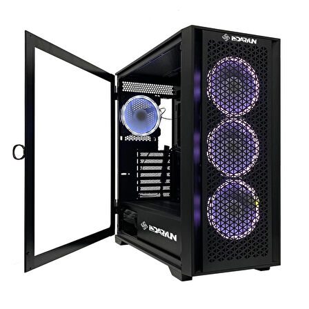 DARYUN NİRSA GAMING PRO 4 x 120 MM BLACK ARGB FANLI BİLGİSAYAR KASASI