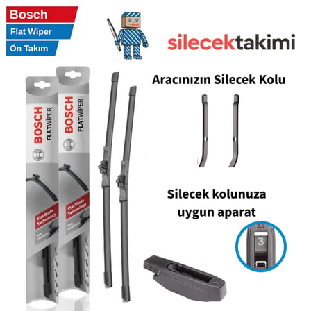 Renault Megane 4 2025 Silecek Takımı Ön Bosch Flat Wiper