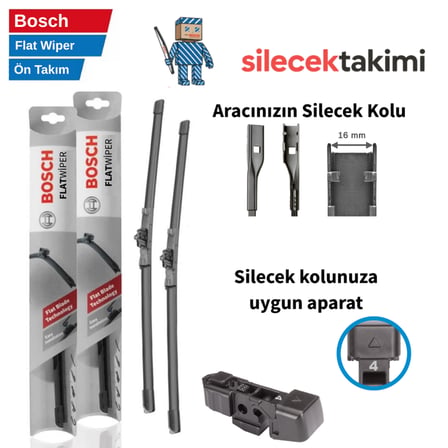 Seat Arona 2025 Silecek Takımı Ön Bosch Flat Wiper