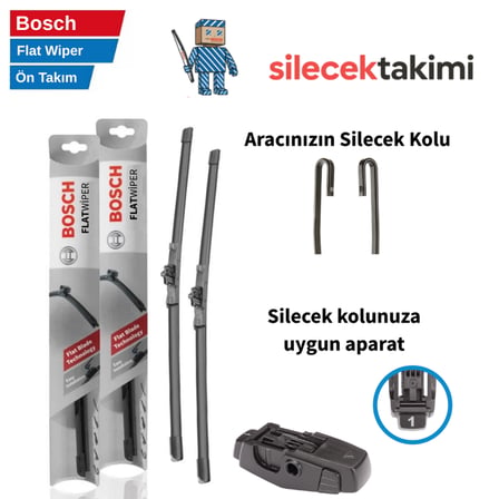 Volvo S80 1999 Silecek Takımı Ön Bosch Flat Wiper