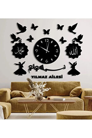  Modern Dini Motif Dekoratif duvar Saat
