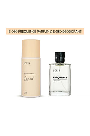 Loris E-080 Frequence Erkek Parfüm 50 Ml & E-080 Erkek Deodorant 150 Ml