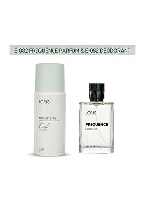 Loris E-082 Frequence Erkek Parfüm 50 Ml & E-082 Erkek Deodorant 150 Ml