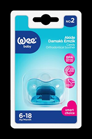 Wee Baby Akide Damaklı Emzik No:2 -Mavi