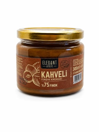 ELEGANT Kahveli Fındık Kreması %75 FINDIK 300 g