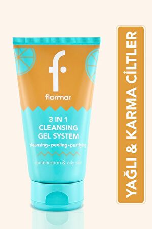 Flormar Karma & Yağlı Cilt için Partiküllü Yüz Temizleyici (Turunçgil) - Cleansing Gel - 000 - 8690604557165
