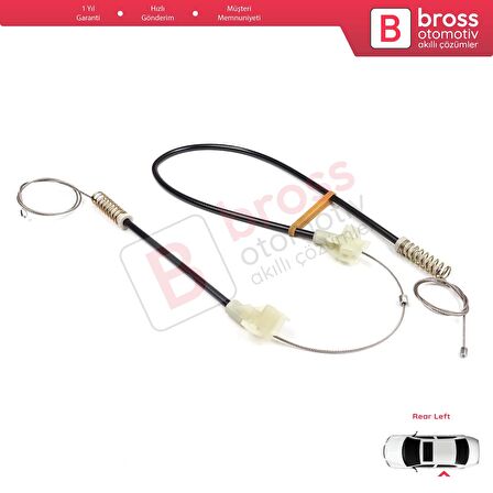 Land Rover Freelander MK1 1997-2006 3/5 Kapı ALR8179 İçin MANUEL Arka Sol Kapı Cam Kriko Tamir Seti