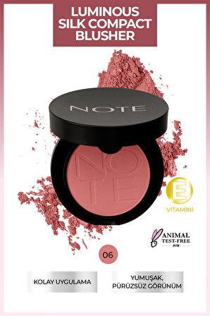 Note Luminous Silk Compact Blusher - 06