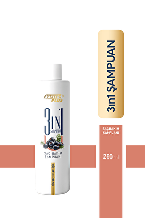 Softto Plus 3 in 1 Saç Bakım Şampuanı 250 ml